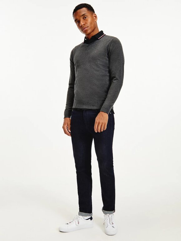 Tommy Hilfiger MENSWEAR - TOMMY V-NECK COTTON BLEND SWEATSHIRT