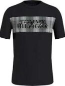 Tommy Hilfiger MENSWEAR - TOMMY NEEDLE PUNCH CHECK PANEL RELAXED T-SHIRT