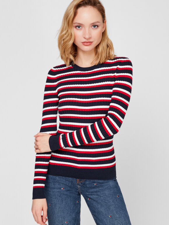 Tommy Hilfiger MENSWEAR - TOMMY Essential Cable Neck Sweater