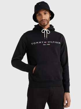 TOMMY LOGO FLEX FLEECE HOODY