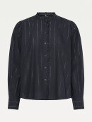 Tommy Hilfiger MENSWEAR - TOMMY METALLIC THREAD RELAXED FIT FRILL BLOUSE