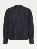 Tommy Hilfiger MENSWEAR - TOMMY METALLIC THREAD RELAXED FIT FRILL BLOUSE