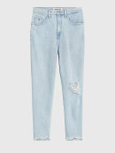 Tommy Hilfiger MENSWEAR - TOMMY MOM ULTRA HIGH RISE TAPERED DISTRESSED JEANS