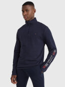 Tommy Hilfiger MENSWEAR - TOMMY STRETCH HALF-ZIP SWEATSHIRT