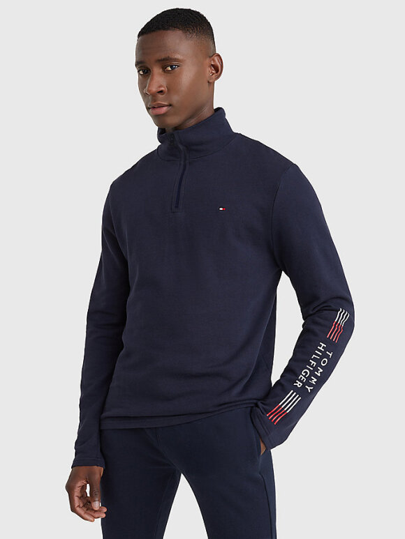 Tommy Hilfiger MENSWEAR - TOMMY STRETCH HALF-ZIP SWEATSHIRT