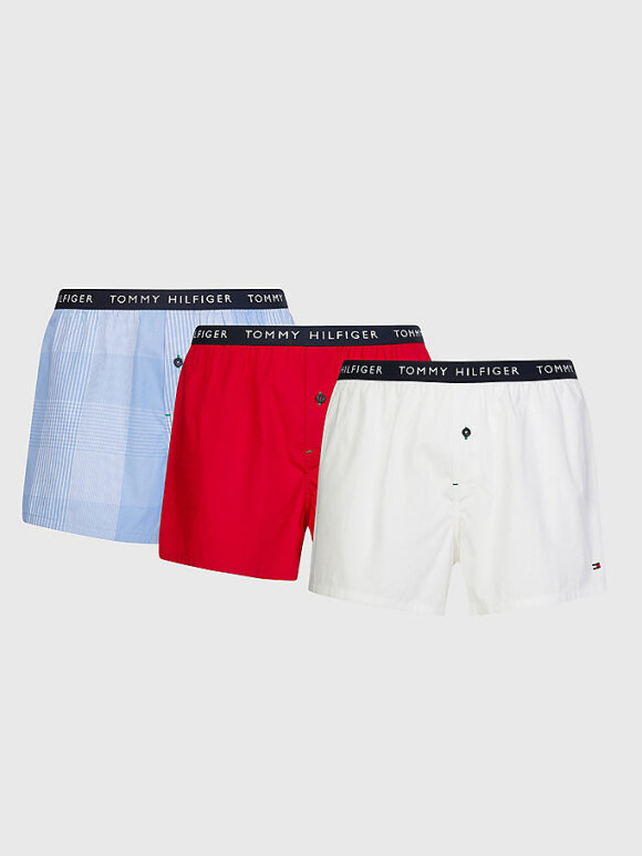 Tommy Hilfiger MENSWEAR - 3-PACK LOGO WAISTBAND BUTTON FLY BOXERS